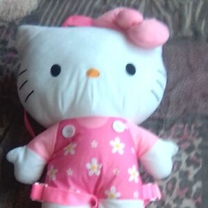 Hello Kitty Floral Pink Stuffed Animal